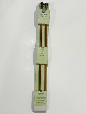Lantern Moon 10" 25cm Blond Wood Single Point Knitting Needles US 6 (4mm)